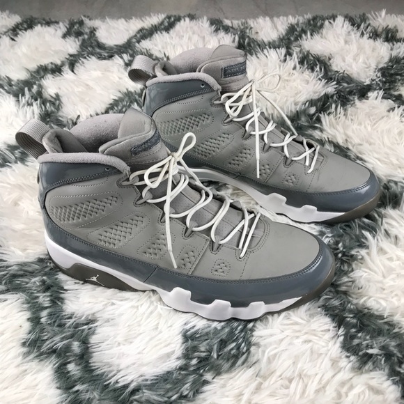 Jordan Men’s Cool Grey 9’s Size 11 Grey White - Picture 2 of 8